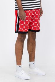Double O Tape Casual Sweat Shorts (Color: BARBADOS, size: M)