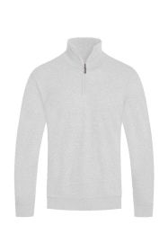 Weiv Mens Knit Quarter Zip Sweater (Color: White, size: M)